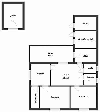 Kecskemét eladó családi ház 2 szobás: 45,9 millió, Kecskemét képe
