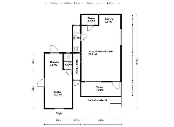 4 lakrészes ingatlan közel a, Velence 3. képe