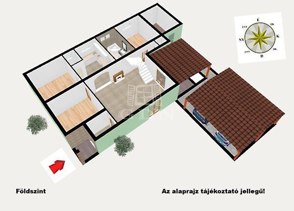 Hatalmas telek, modern ház,, Mende 3. képe