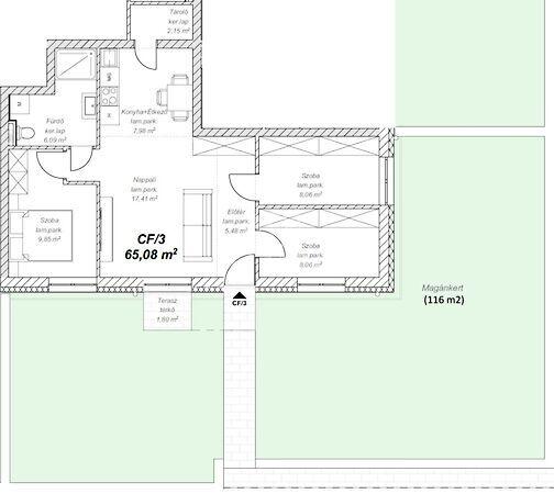 Mendei Lakópark, C. épület Fszt., Mende 2. képe