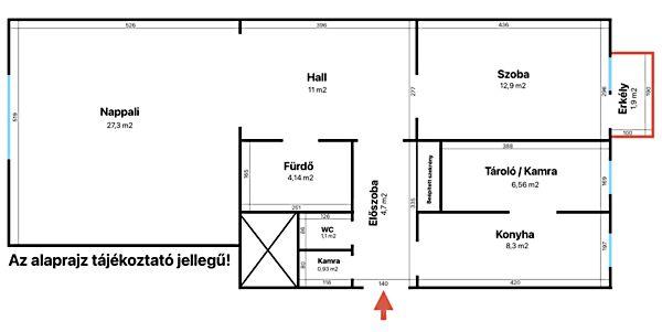 2+1 FÉLSZOBÁS, ELSŐ EMELETI, TEHERMENTES, Budapest, I. kerület 2. képe