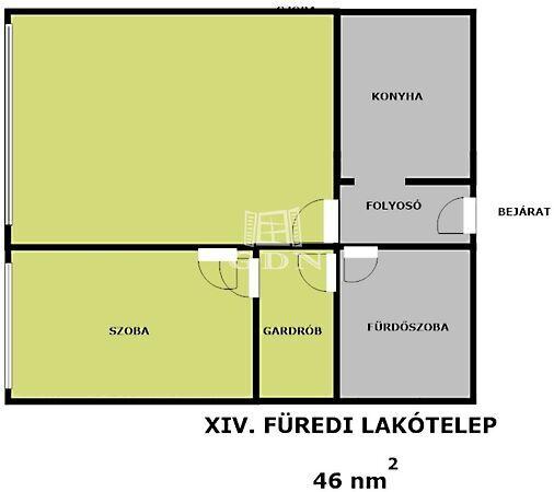 Füredi lakótelepen eladó, Budapest, XIV. kerület 2. képe