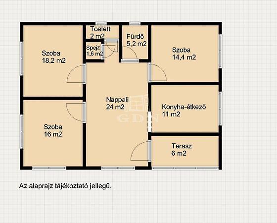 Nappali + 3 szobás családi, Kávás 2. képe