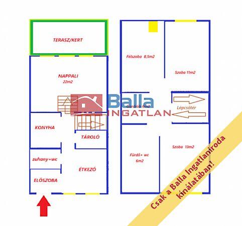 Tóváros lakóparkban 4 szobás sorházi lakás duplagarázzsal, Dunakeszi 2. képe