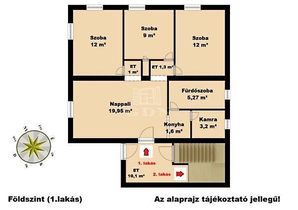 Külön bejáratos, kétgenerációs, Monor 2. képe