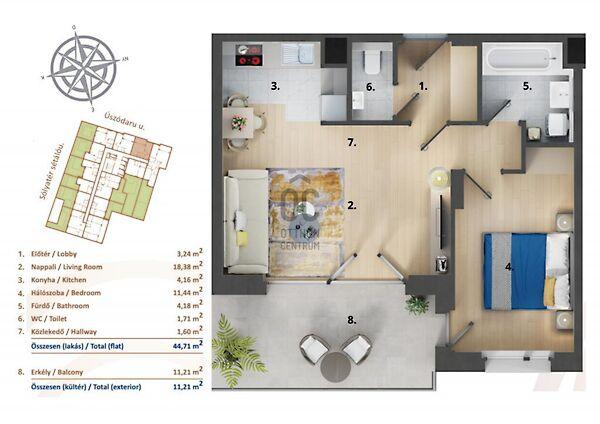 Úszódaru, Budapest, XIII. kerület 2. képe